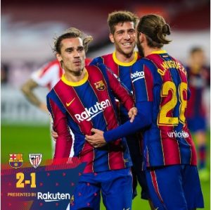 Lee más sobre el artículo Las notas de la victoria por la mínima del Barça al Athletic.