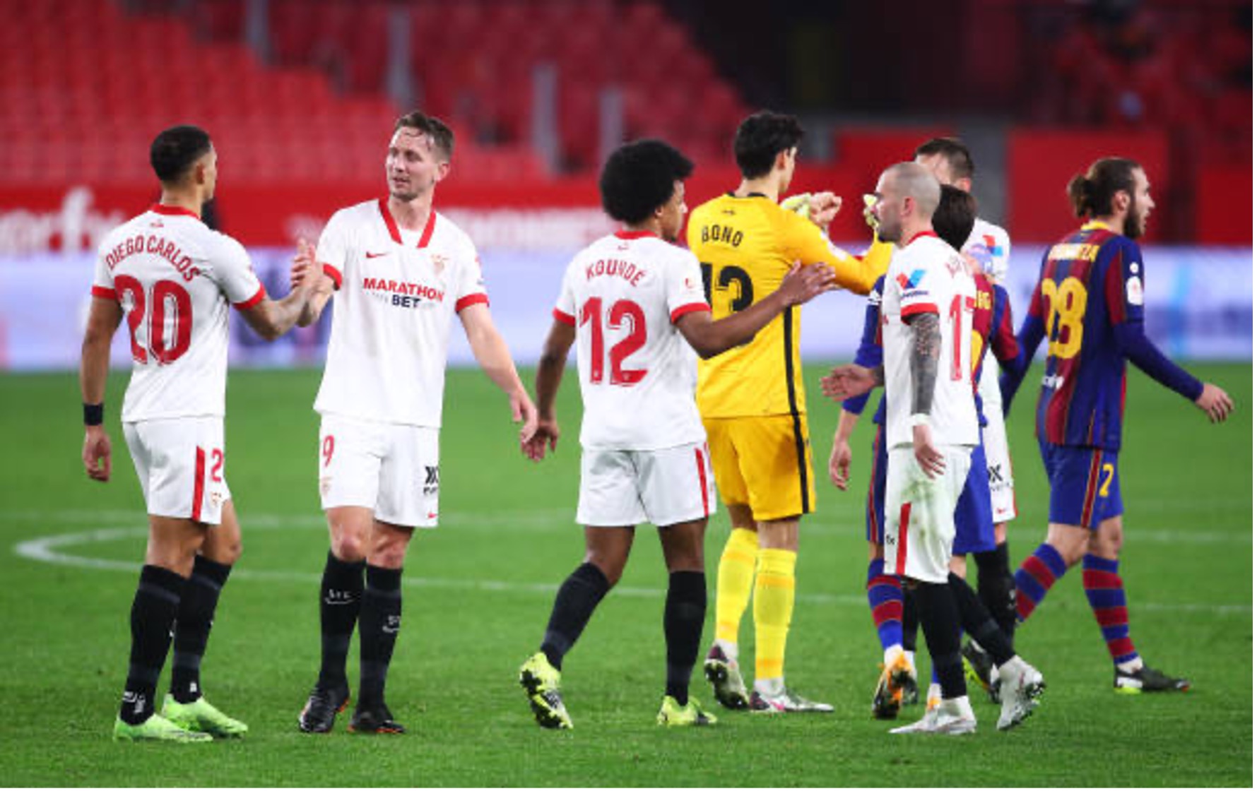 Lee más sobre el artículo El Sevilla vence por 2-0 a un Barça muy pasivo