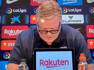 Lee más sobre el artículo Koeman da un comunicado y abandona la rueda de prensa