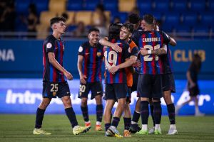 Lee más sobre el artículo El Barça Atlètic cierra el año con victoria contra la Real Unión de Irún (2-1)